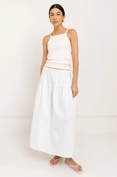 Organic Cotton Evita Midi Skirt