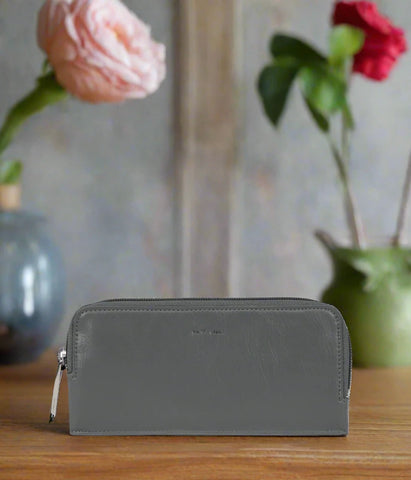 Sustainable Vegan Slim Zip Top Wallet