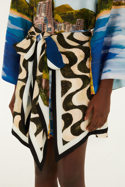 Copacabana Beach Linen Kimono Dress,Farm Rio - Shopidpearl