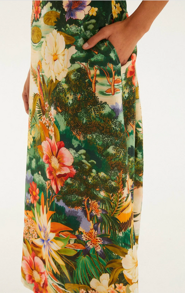 Oriental Garden Maxi Dress,Farm Rio - Shopidpearl