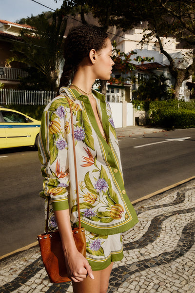 Tropical Scarf Blouse,Farm Rio - Shopidpearl
