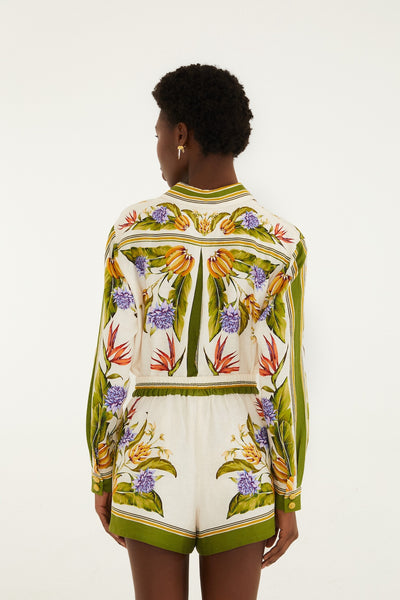 Tropical Scarf Short,Farm Rio - Shopidpearl