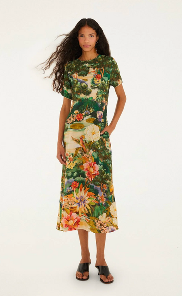 Oriental Garden Maxi Dress,Farm Rio - Shopidpearl
