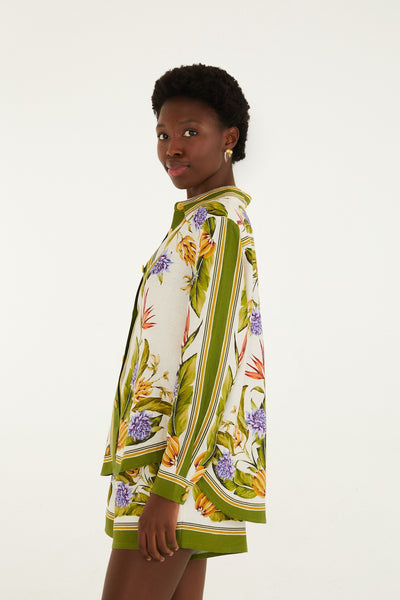 Tropical Scarf Blouse,Farm Rio - Shopidpearl