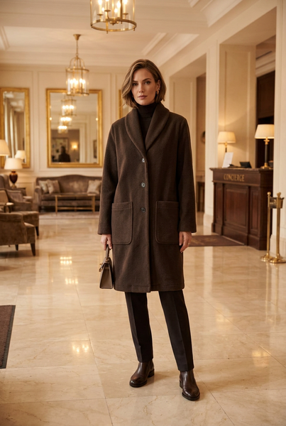 Fleece Double Layer Cardigan Coat
