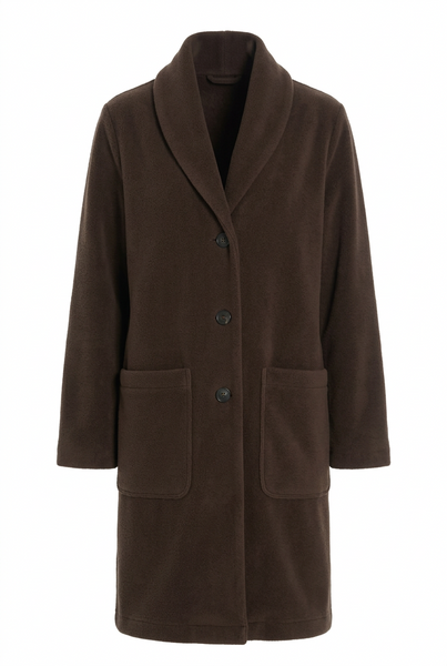 Fleece Double Layer Cardigan Coat