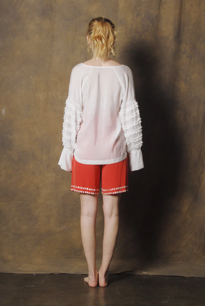 Rora Fray Blouse - shopidPearl