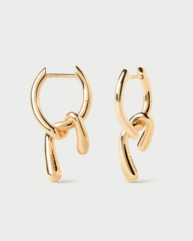 Gold Mini Twist Hoop Earrings