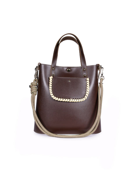 Chocolate Calf Leather Handbag