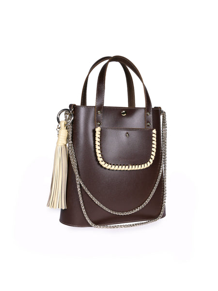 Chocolate Calf Leather Handbag