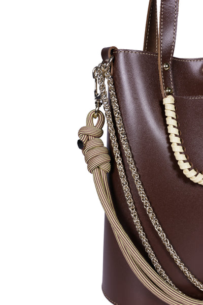 Chocolate Calf Leather Handbag
