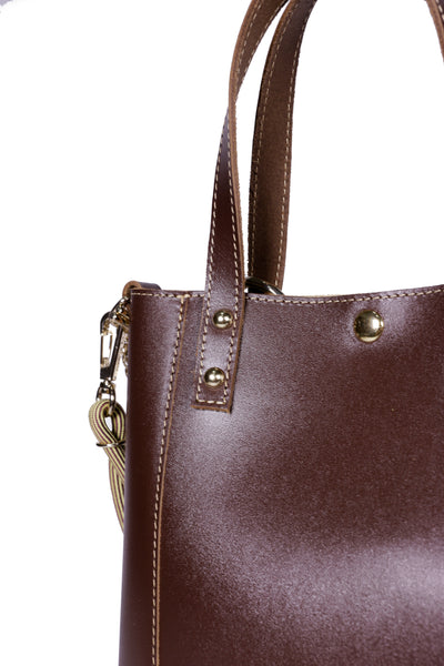 Chocolate Calf Leather Handbag