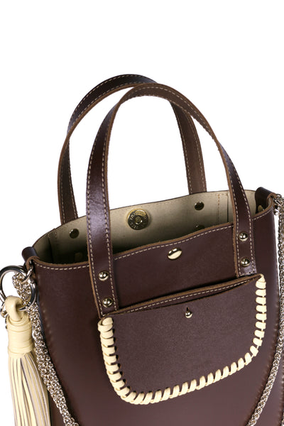Chocolate Calf Leather Handbag