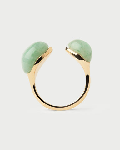 Green Aventurine Gravity Ring