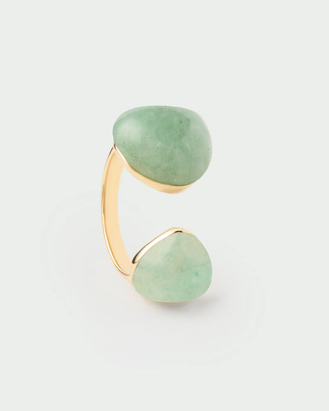 Green Aventurine Gravity Ring