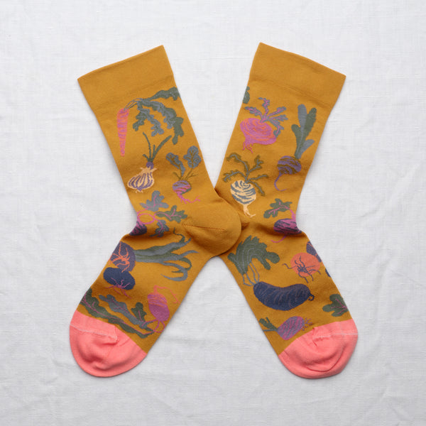 Beet Garden Cotton Socks