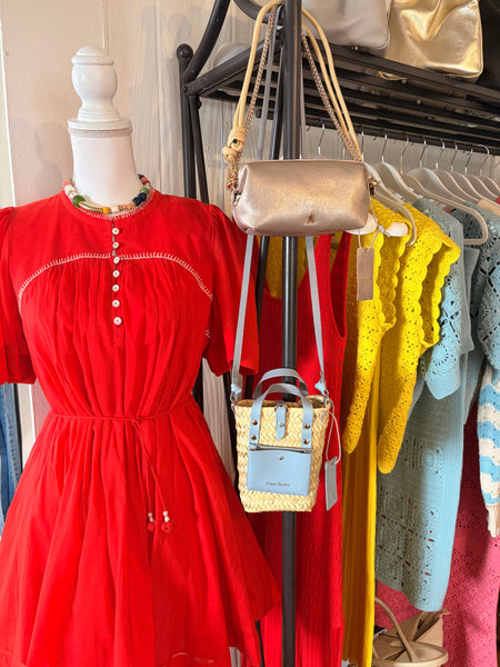 Nuage Metallic Gold Lamb Leather Mini Handbag,Craie Studio - Shopidpearl