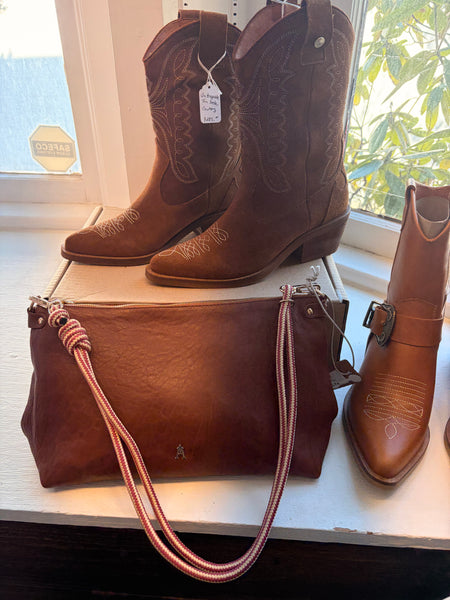 Mallow Bubble Havana Lamb Leather Medium Handbag,Craie Studio - Shopidpearl