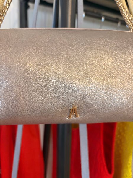 Nuage Metallic Gold Lamb Leather Mini Handbag,Craie Studio - Shopidpearl