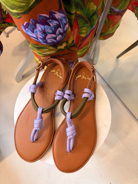 Pepite Leather Rope Lilac Sandal,Craie Studio - Shopidpearl