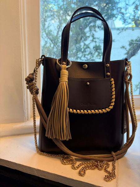 Chocolate Calf Leather Handbag