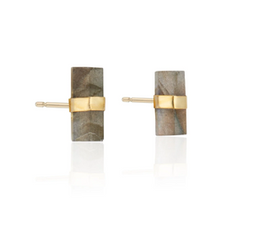 Layne Pillar Labradorite Stud Earrings