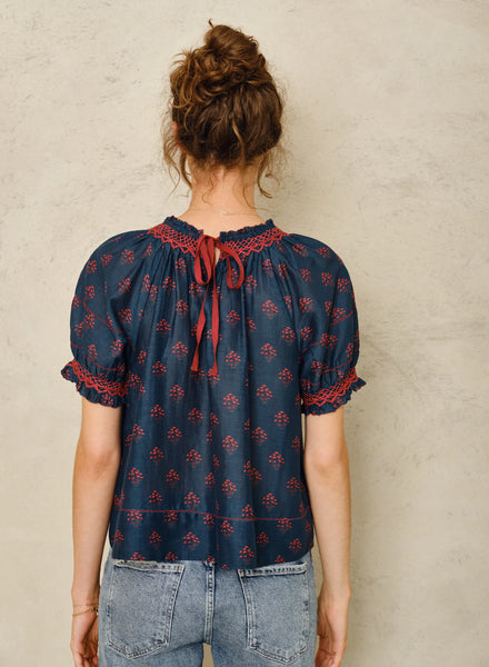Lindi Smocked Top,MABE - Shopidpearl