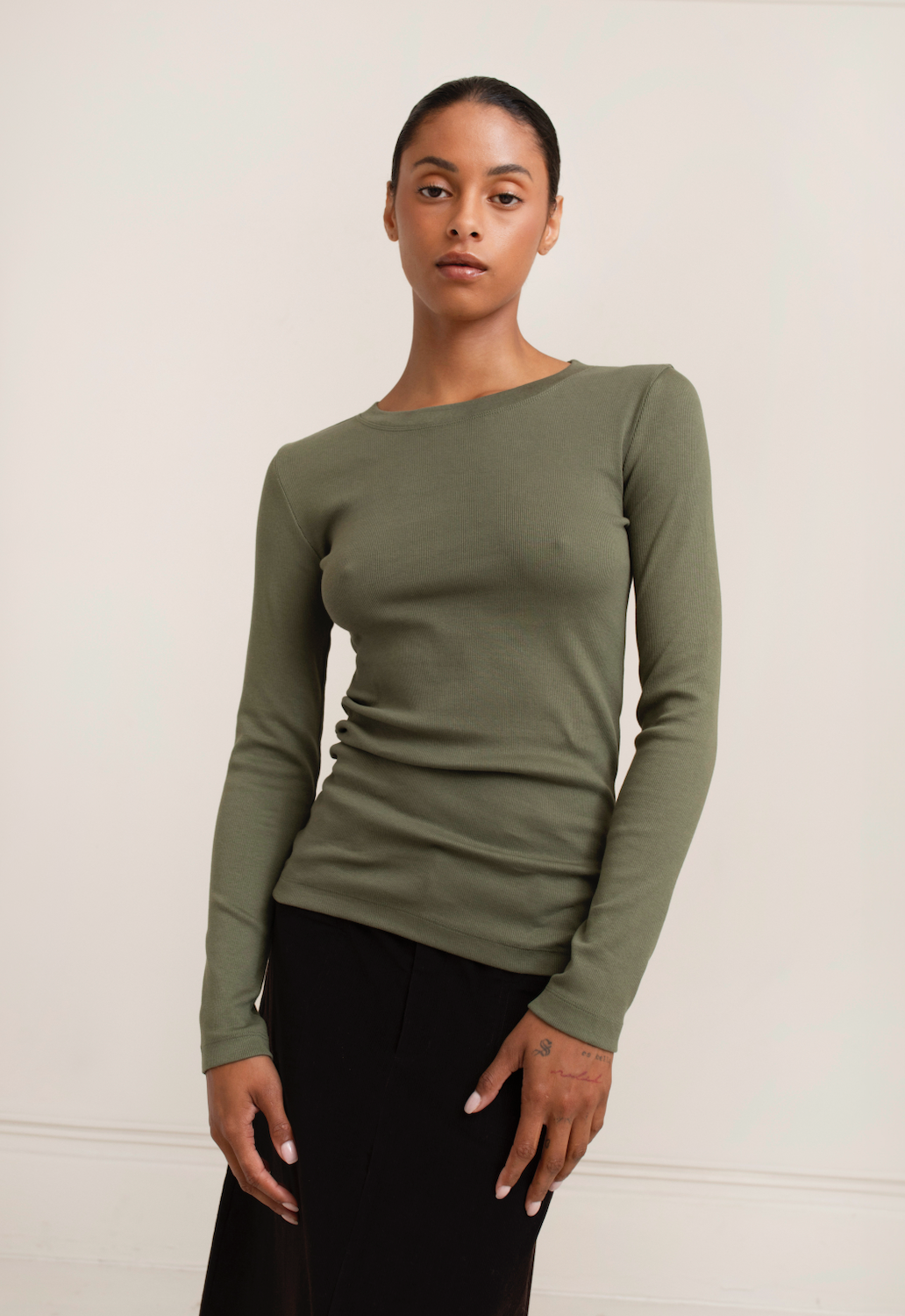 Lisa Rib Cotton Tee