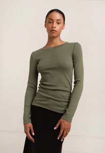 Lisa Rib Cotton Tee