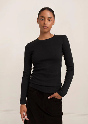 Lisa Rib Cotton Tee