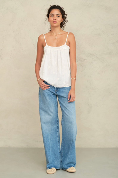 Livie Embroidered Camisole Top,MABE - Shopidpearl