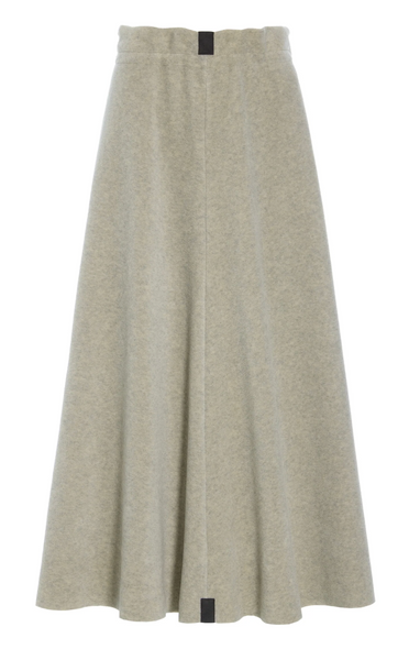 Sand Long Fleece Skirt