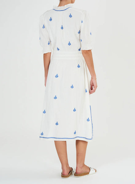 MABE EDRA EMBROIDERED MIDI DRESS,MABE - Shopidpearl