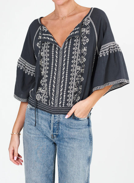 MABE LENA EMBROIDERED TOP,MABE - Shopidpearl