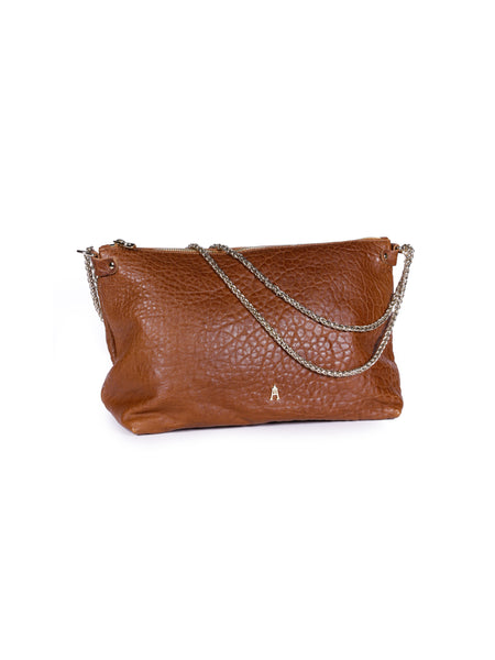 Mallow Bubble Havana Lamb Leather Medium Handbag,Craie Studio - Shopidpearl