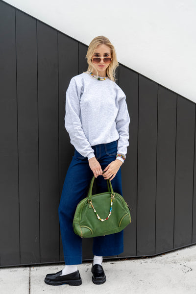 Metrocard Beaded Bag Charm