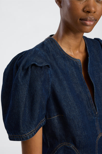 Baynor Indigo Top,Munthe - Shopidpearl