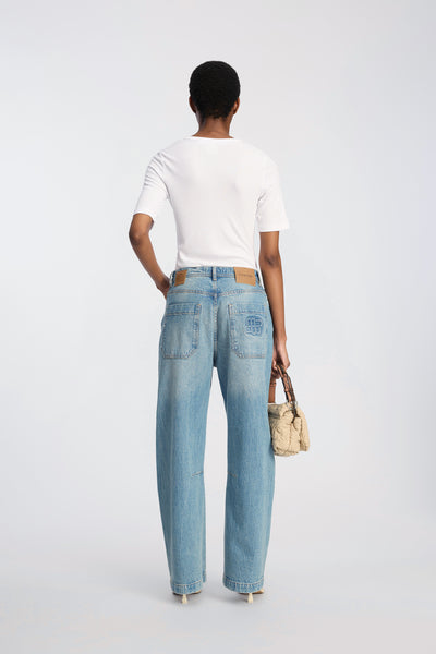 Bodhi Denim Barrel Jean,Munthe - Shopidpearl