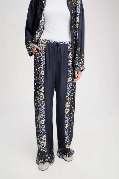 Fabert Floral Silk Pants