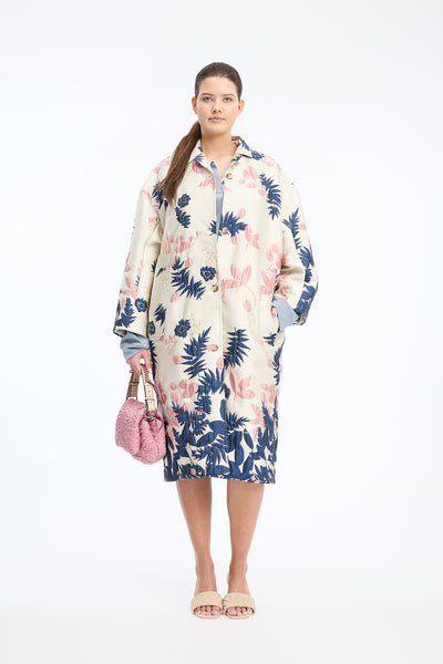 Primose Floral Statement Coat,Munthe - Shopidpearl