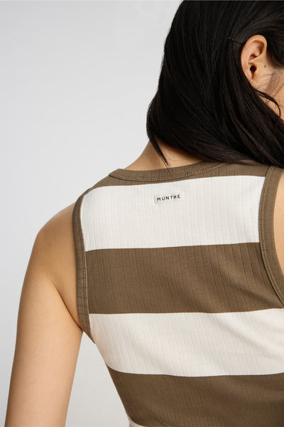 Tezza Stripe Rib Tank,Munthe - Shopidpearl