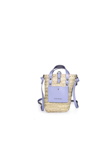 Nano Air Basket Canvas & Calf Leather Mini Handbag,Craie Studio - Shopidpearl