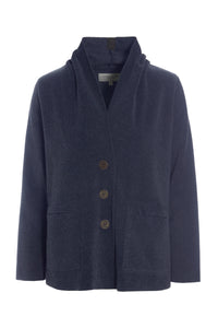 Fleece Button Front Cardigan