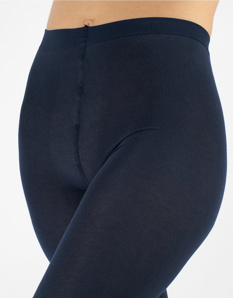 Cashmere Wool Navy Tights