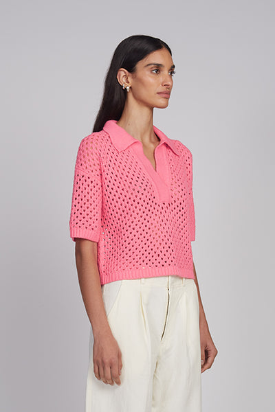 Nina Cotton Knit Polo,Eleven Six - Shopidpearl