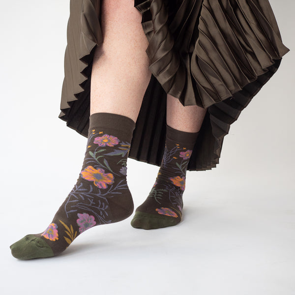 Herbarium Floral Cotton Socks