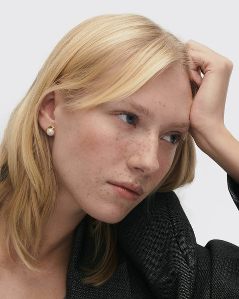 La Perla Freshwater Pearl Stud Earrings