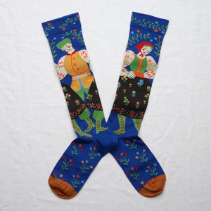 Polka Matisse Cotton Knee High Socks