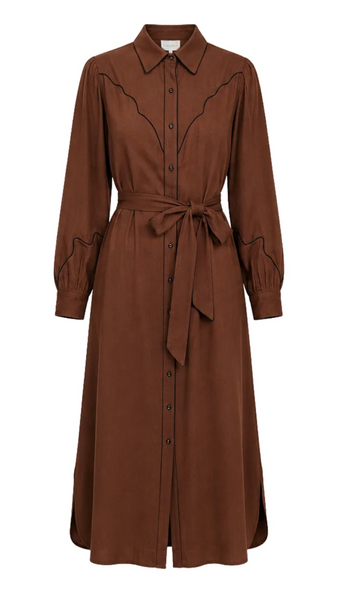 Rodeo Dress 100% Tencel Brown