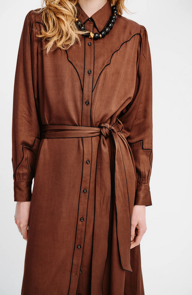 Rodeo Dress 100% Tencel Brown